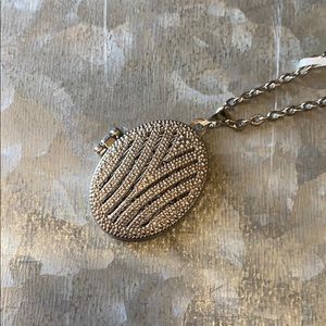 Locket necklace silver 18 inch chain